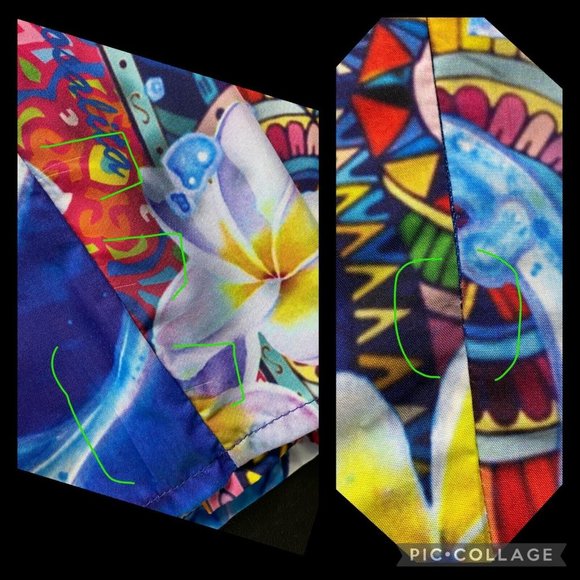 Rosalita McGee M Floral Patterned Artsy Abstract Pom Pom Accented Skirt - Picture 8 of 12